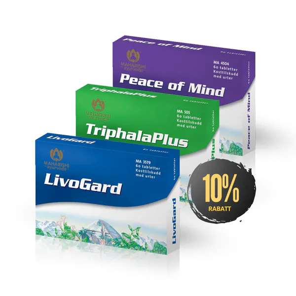 Hovedbilde Ayurvedisk Grunnpakke (Triphala Plus + LivoGard + ...