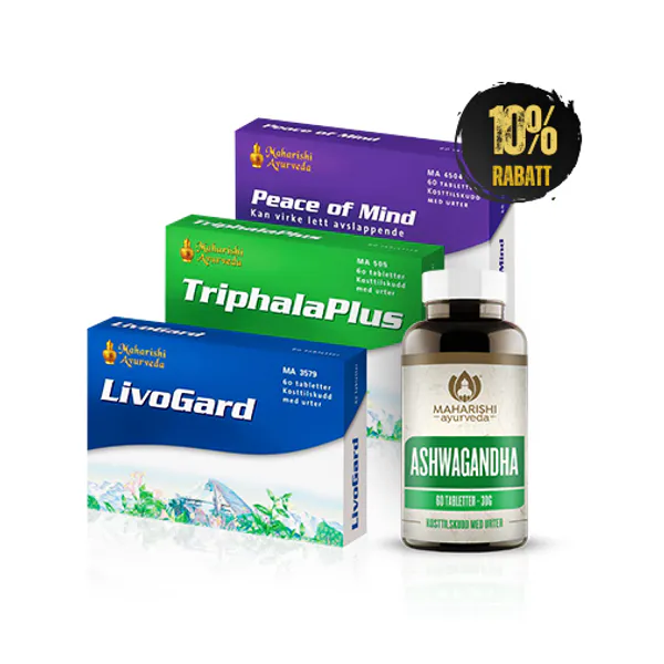 Hovedbilde Ayurvedisk Energi Grunnpakke (Ashwa + Livo + ...