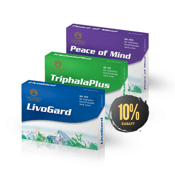 Hovedbilde Ayurvedisk Grunnpakke (Triphala Plus + LivoGard + ...